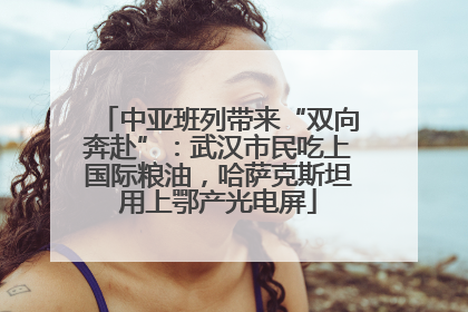 中亚班列带来“双向奔赴”：武汉市民吃上国际粮油，哈萨克斯坦用上鄂产光电屏